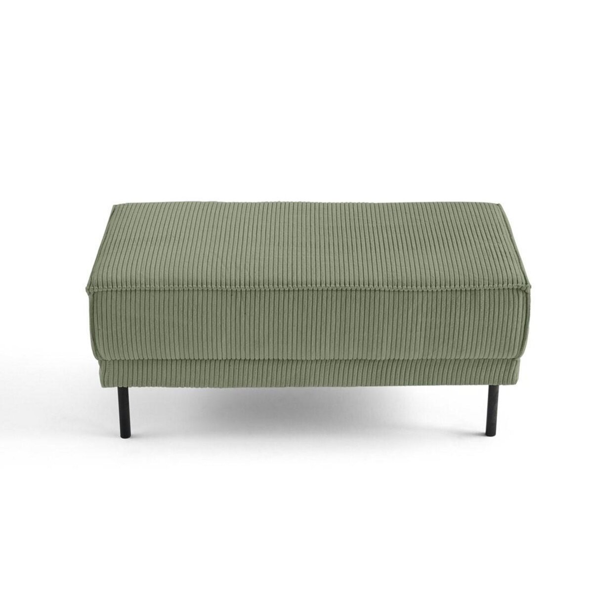 LISA DESIGN Charlie - pouf - pieds hauts - en velours côtelé