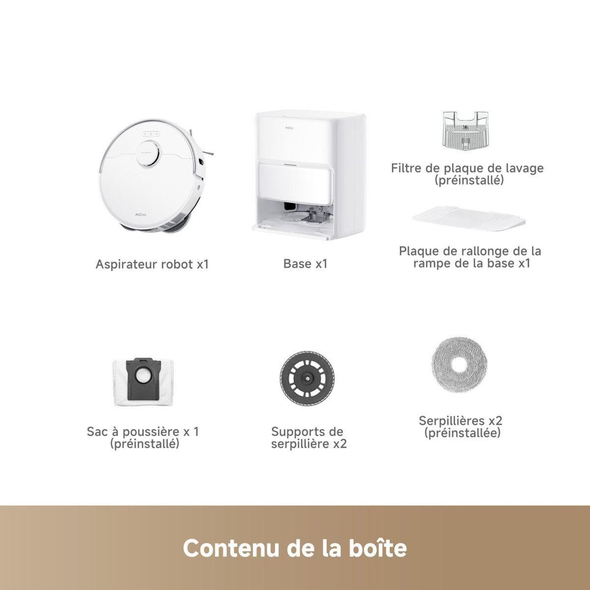 MOVA Robot Aspirateur Laveur P50 Ultra