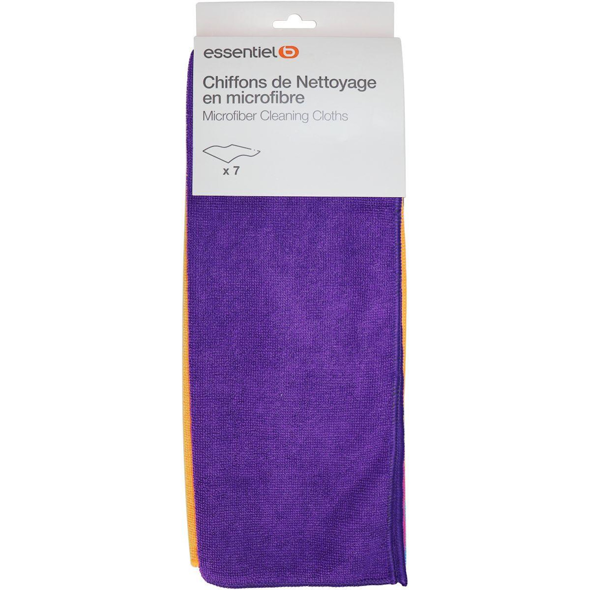 Voir la diapositive 5 : ESSENTIEL B Lingette microfibre Chiffon microfibre x7