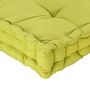 Voir la diapositive 5 : VIDAXL Coussin de plancher de palette Coton 120x80x10 cm Vert