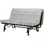 Voir la diapositive 6 : MARKET24 Banquette BZ - Tissu Noir - L143 x P97 x H89 cm - Joe