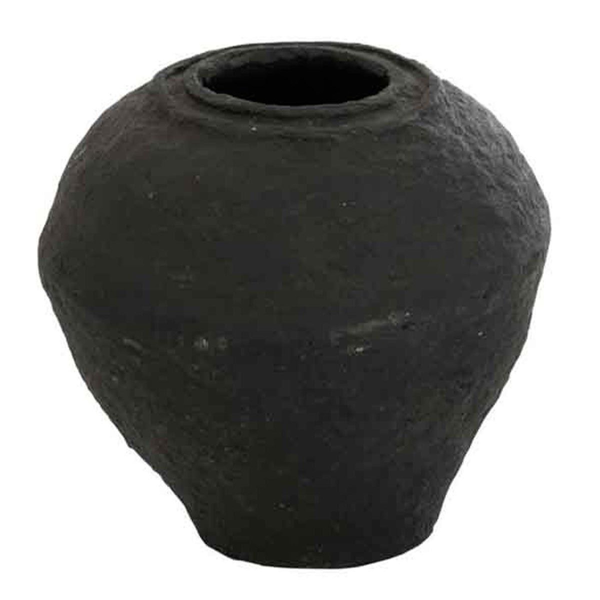 J-LINE Vase Design  Papier Mâché  45cm Noir