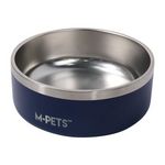 M PETS Gamelle - M PETS - ESKIMO - Double paroi 1.25 L - Noir - Acier inoxydable, antidérapant, inodore, antirouille, lavable