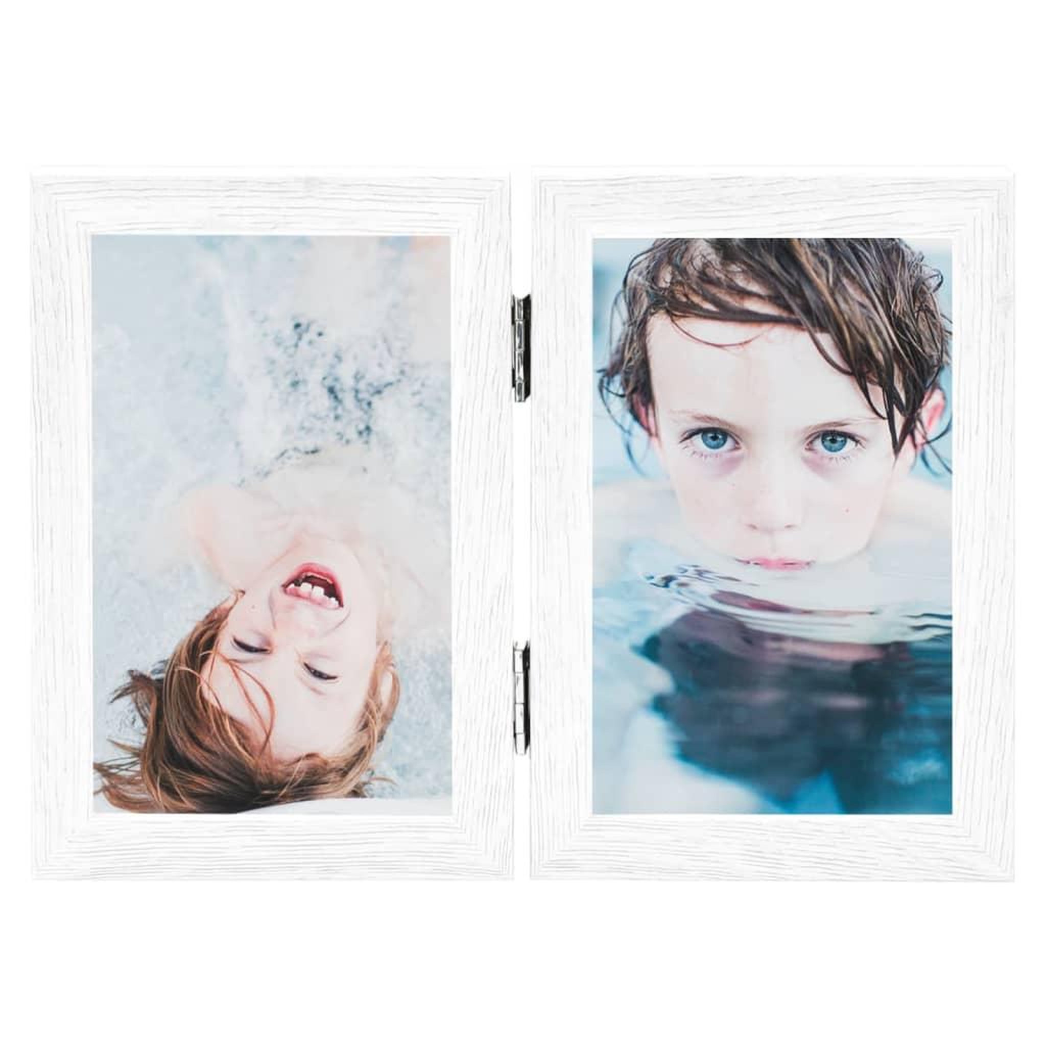 Voir la diapositive 2 : VIDAXL Cadre photo depliable en deux Blanc 2x(21x29,7 cm)