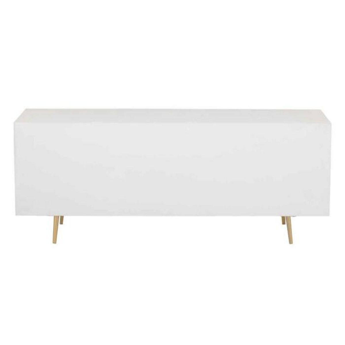 Paris Prix Buffet 4 Tiroirs & 2 Portes  Remina  150cm Blanc & Or