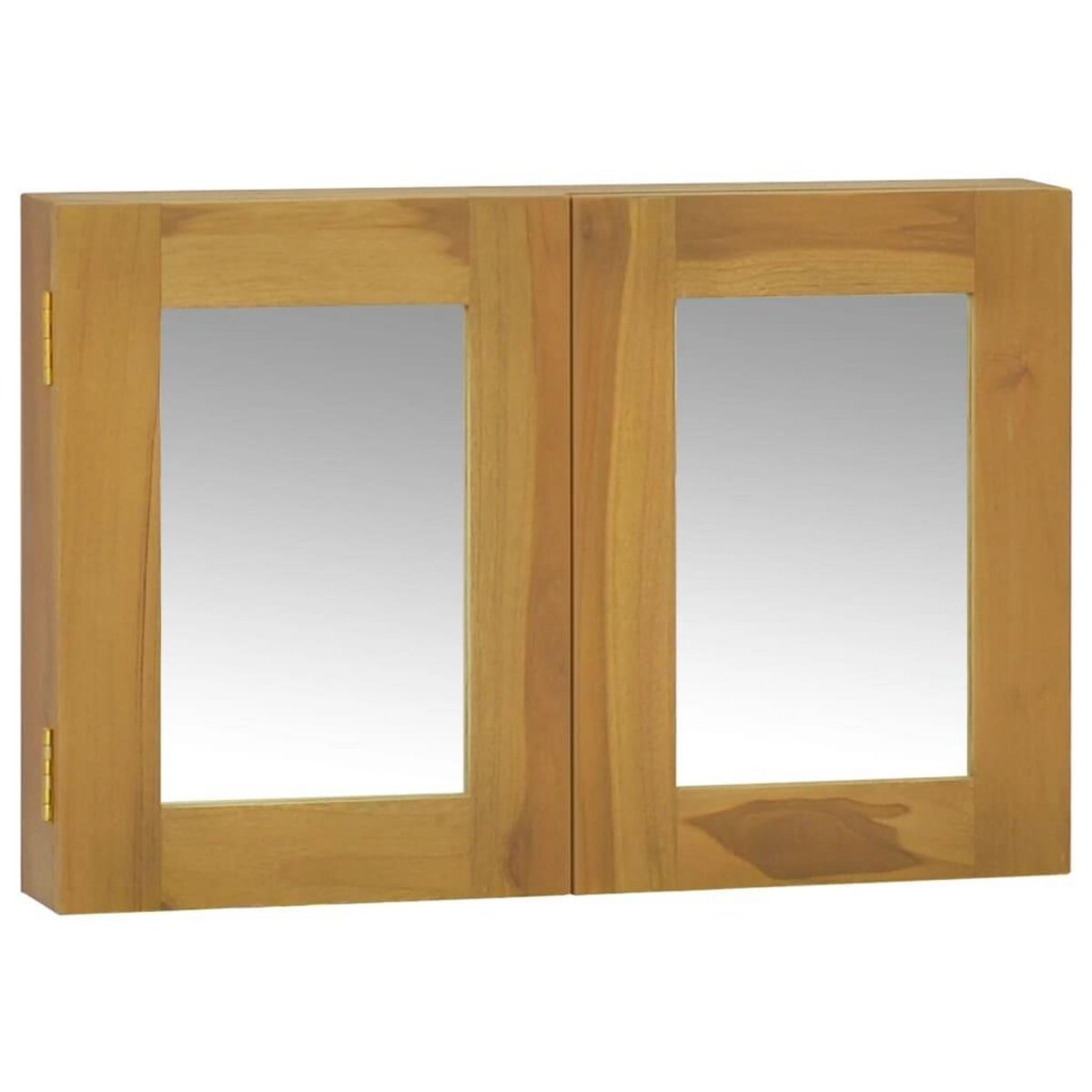 VIDAXL Armoire a miroir 60x10x40 cm Bois de teck solide