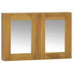 VIDAXL Armoire a miroir 60x10x40 cm Bois de teck solide
