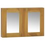 Voir la diapositive 1 : VIDAXL Armoire a miroir 60x10x40 cm Bois de teck solide