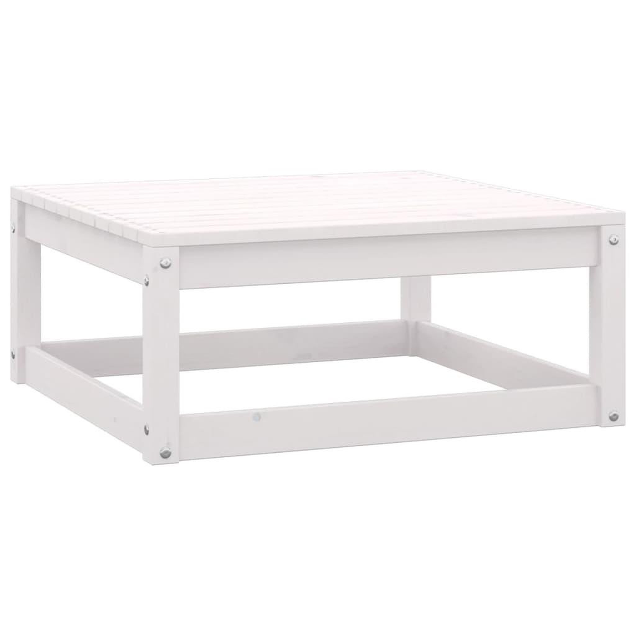 Voir la diapositive 5 : VIDAXL Salon de jardin avec coussins 8 pcs blanc bois de pin massif