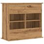 Voir la diapositive 6 : VIDAXL Support d aquarium chêne artisanal 81x36x73 cm bois ingénierie