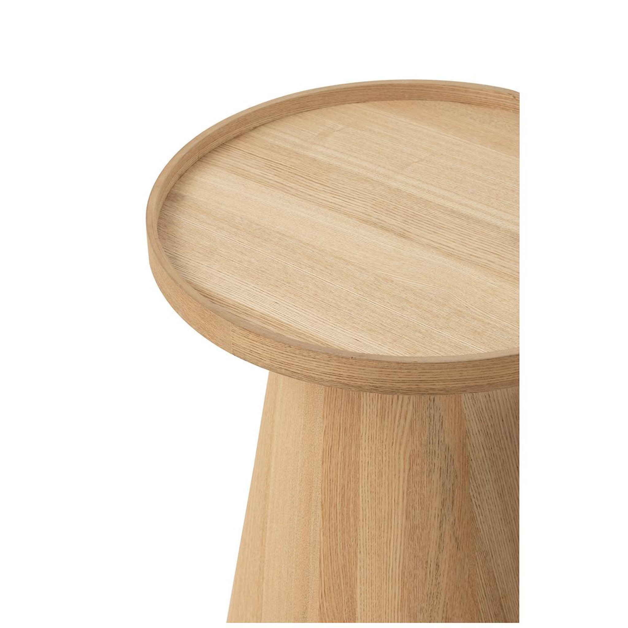 Voir la diapositive 3 : J-LINE Lot de 2 tables d'appoint  rebord  50cm naturel