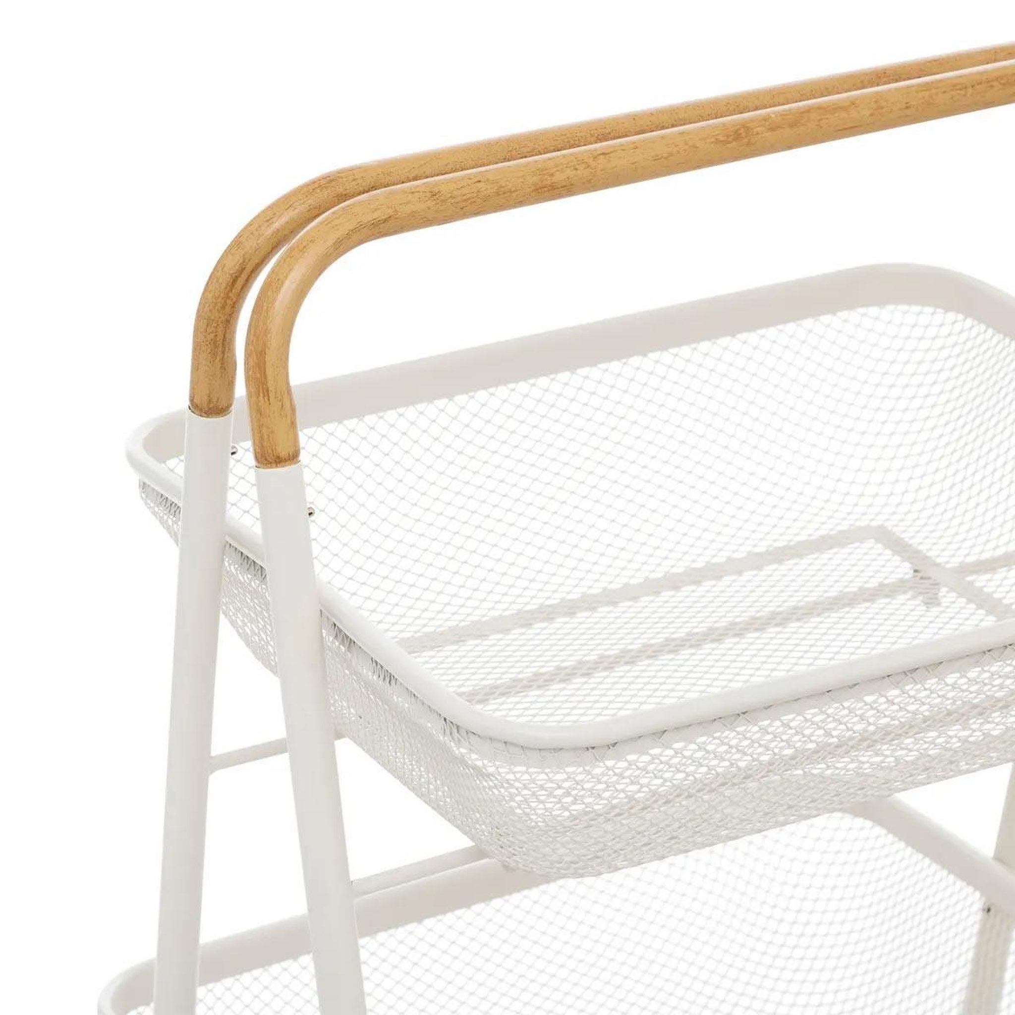 Voir la diapositive 2 : FIVE Desserte de cuisine 3 niveaux  mayaj  86cm beige