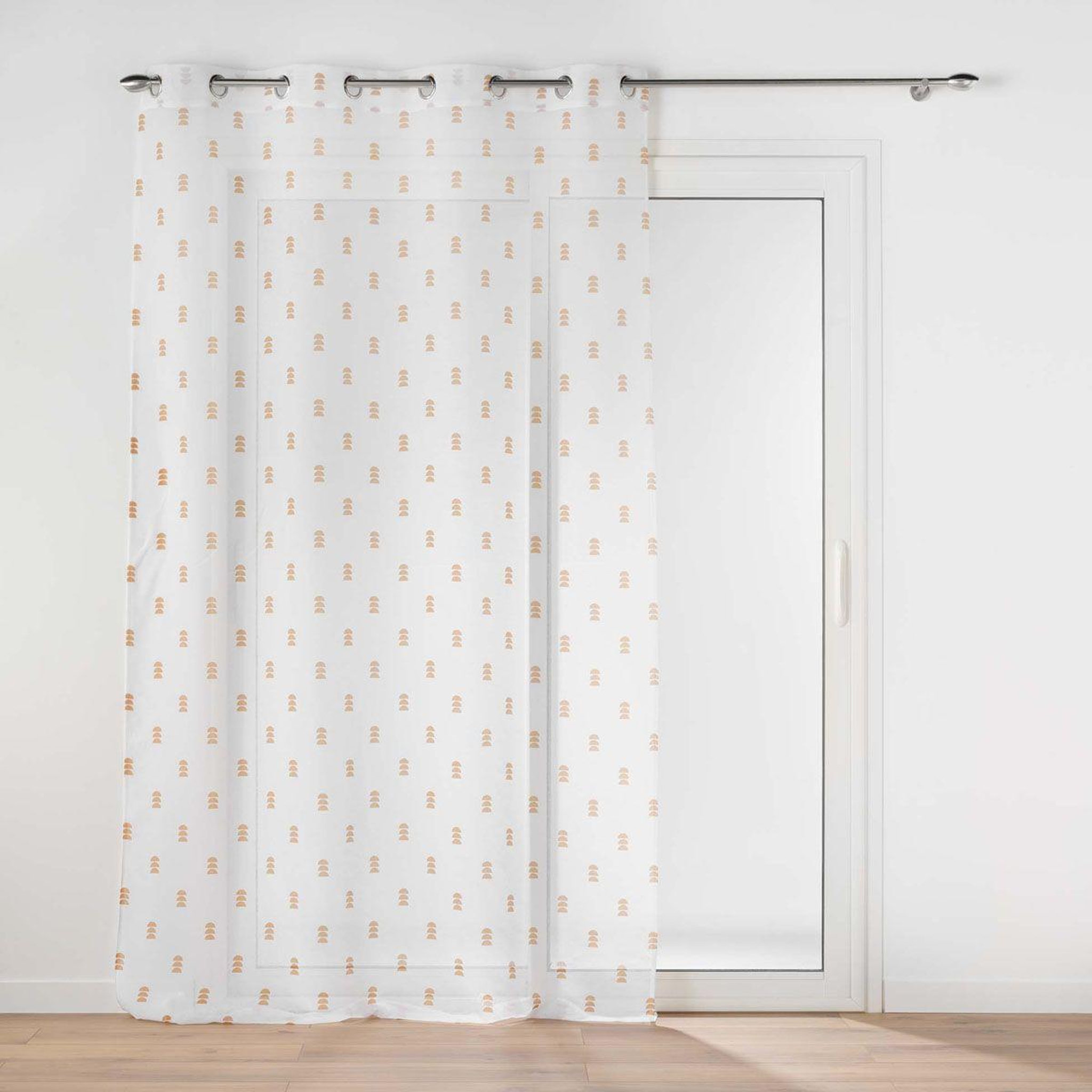 Douceur d'Intérieur Rideau voilage à œillets  geokid  140x240cm miel