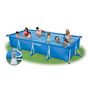 Voir la diapositive 3 : INTEX Piscine tubulaire rectangulaire 4,50x2,20x0,84m METAL FRAME