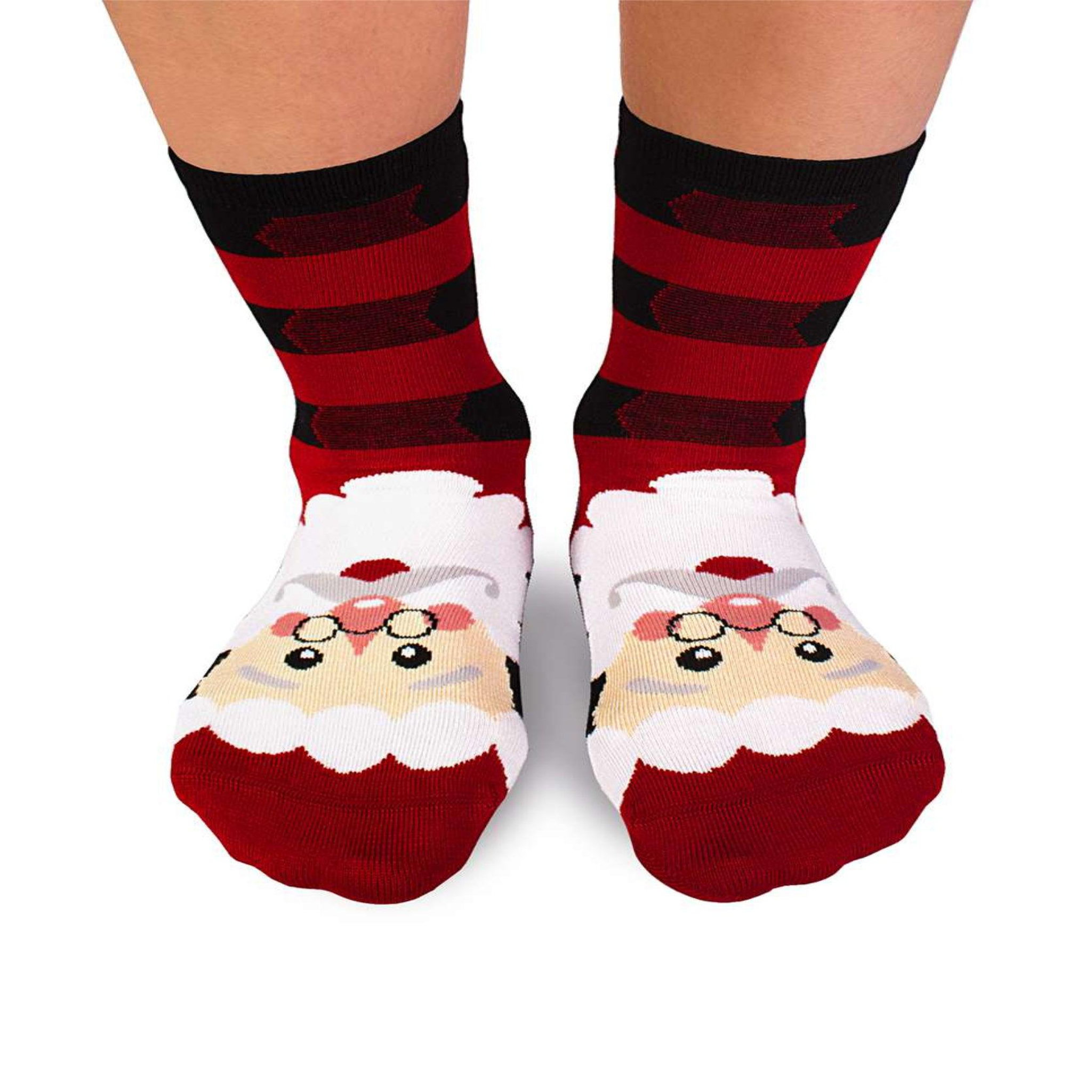 PIRIN HILL Chaussettes en bambou santa claus. Coloris disponibles : Rouge