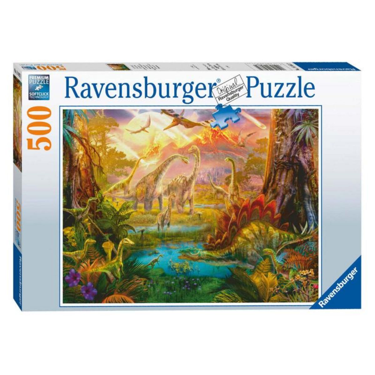 RAVENSBURGER Ravensburger - Puzzle Le monde des dinosaures 500 pièces