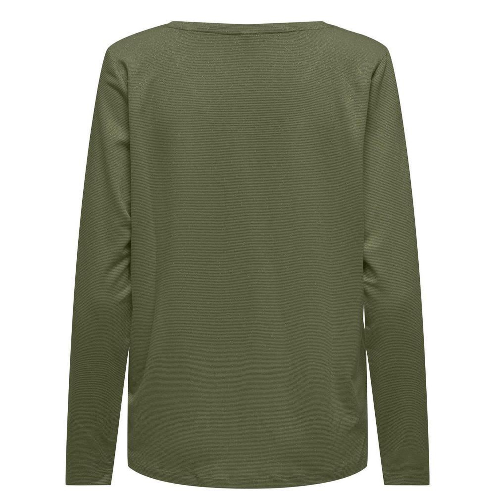 Voir la diapositive 2 : Only T-shirt Kaki Femme Only Harly ML