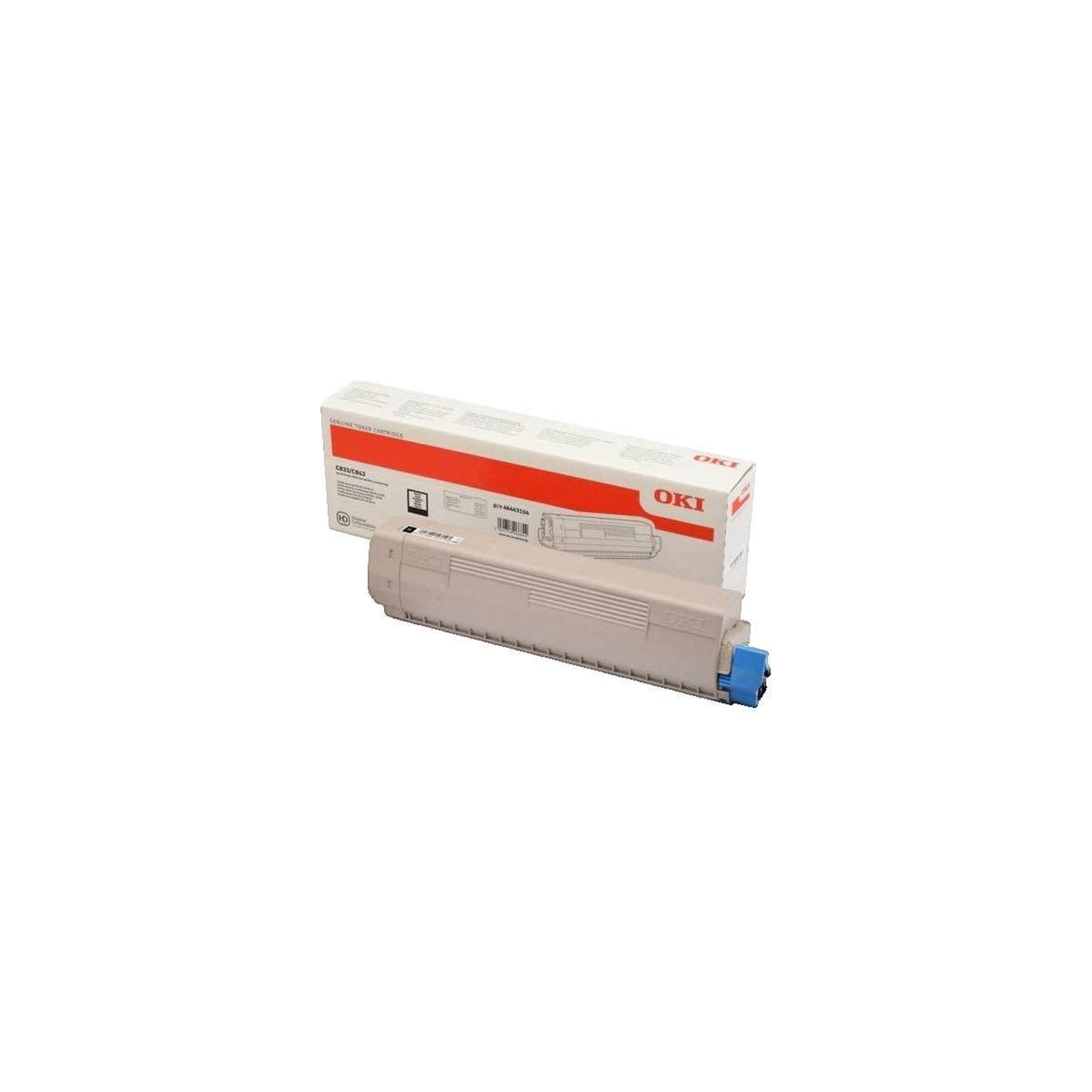 Voir la diapositive 2 : Oki Cartouche de toner Oki cyan 46443119