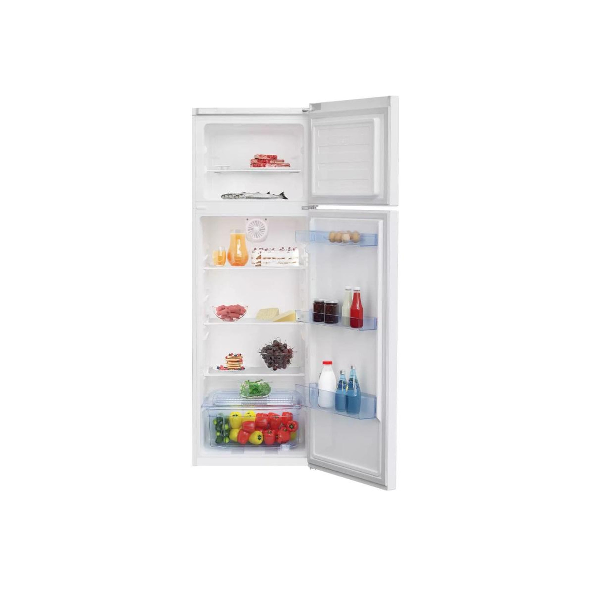 Voir la diapositive 3 : Beko Réfrigérateur combiné 70cm 437l brassé - rdse465k40wn