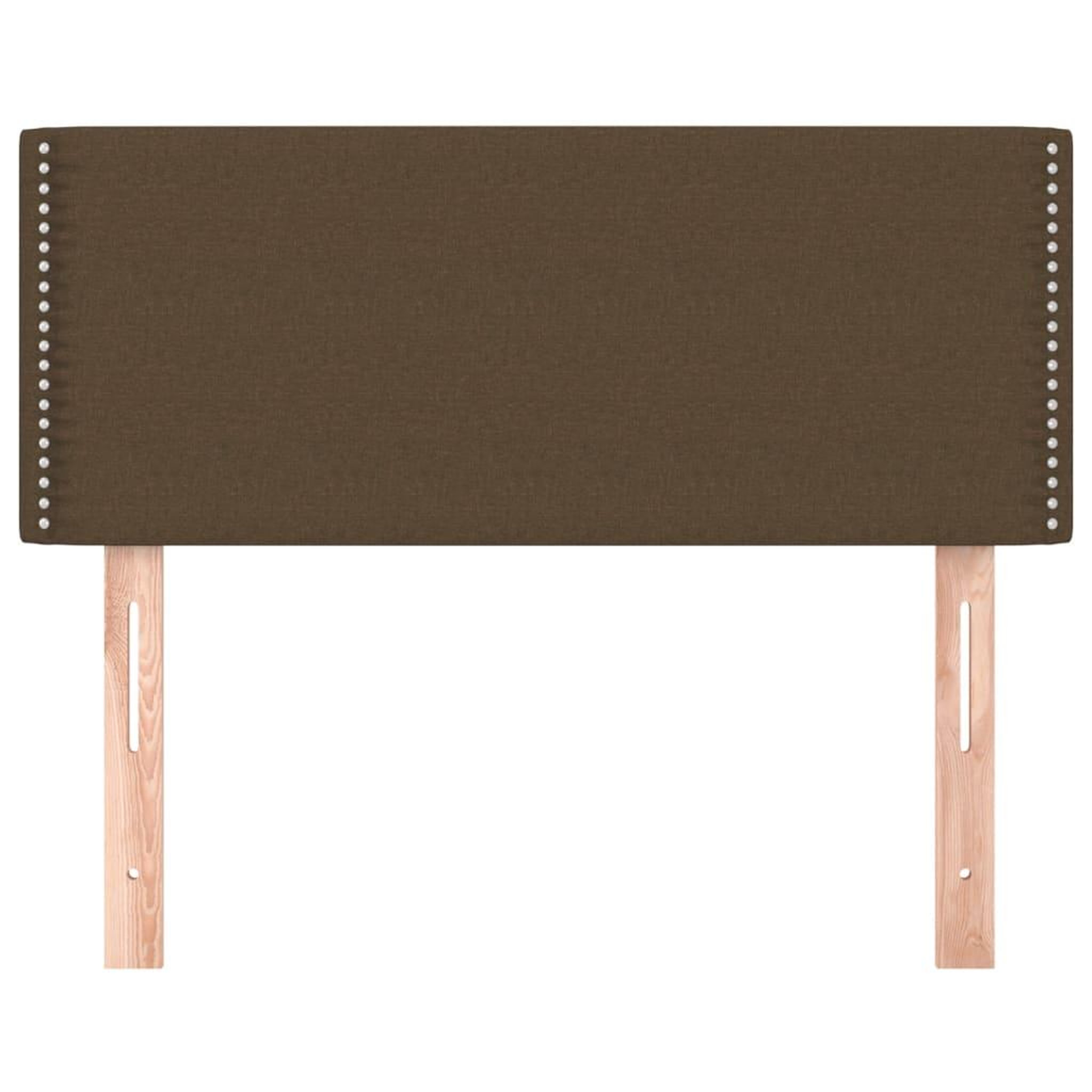 Voir la diapositive 3 : VIDAXL Tete de lit Marron Fonce 90x5x78/88 cm Tissu