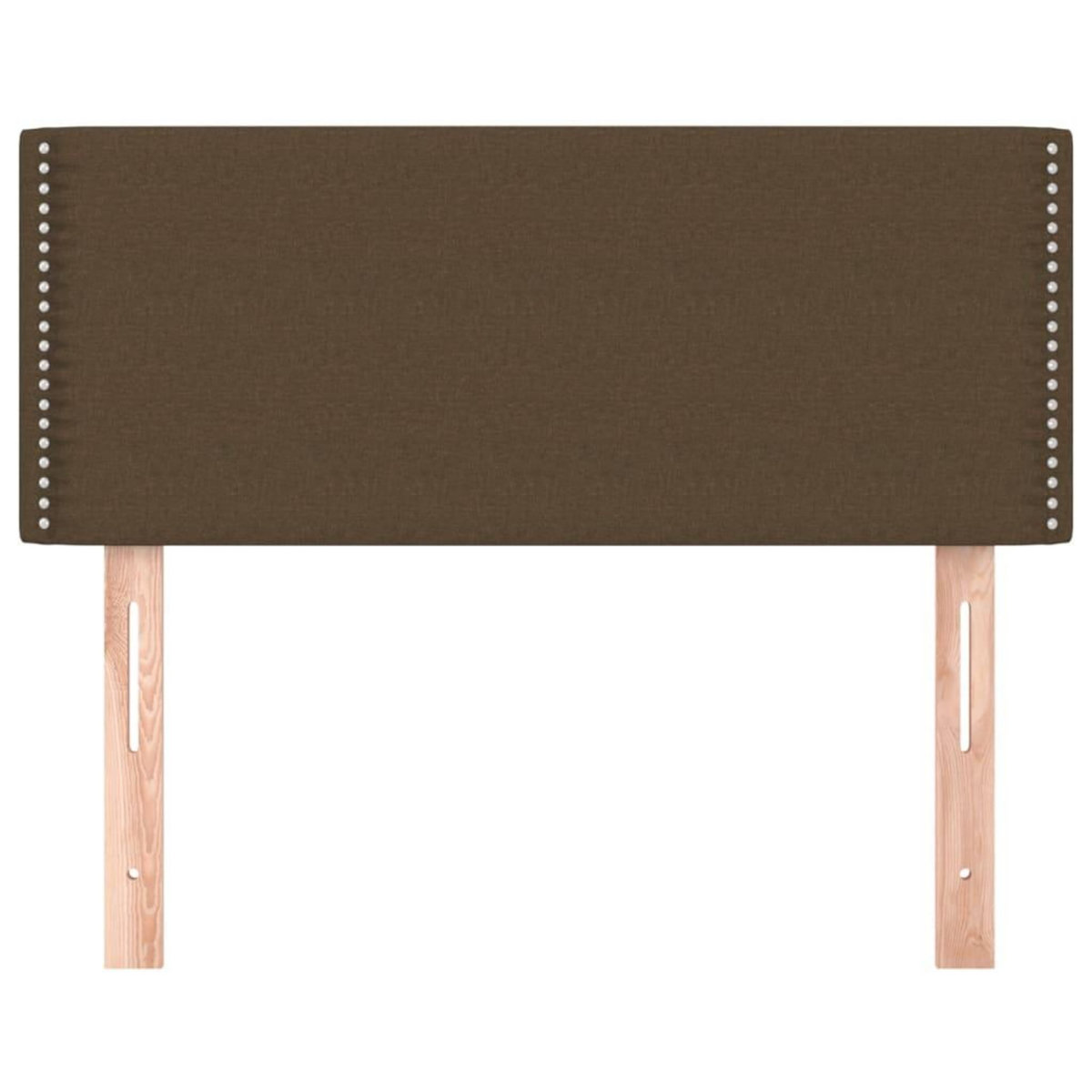 VIDAXL Tete de lit Marron Fonce 90x5x78/88 cm Tissu