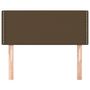 Voir la diapositive 3 : VIDAXL Tete de lit Marron Fonce 90x5x78/88 cm Tissu
