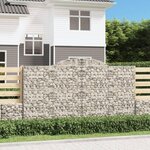 VIDAXL Paniers a gabions arques 15 pcs 300x50x160/180 cm fer galvanise