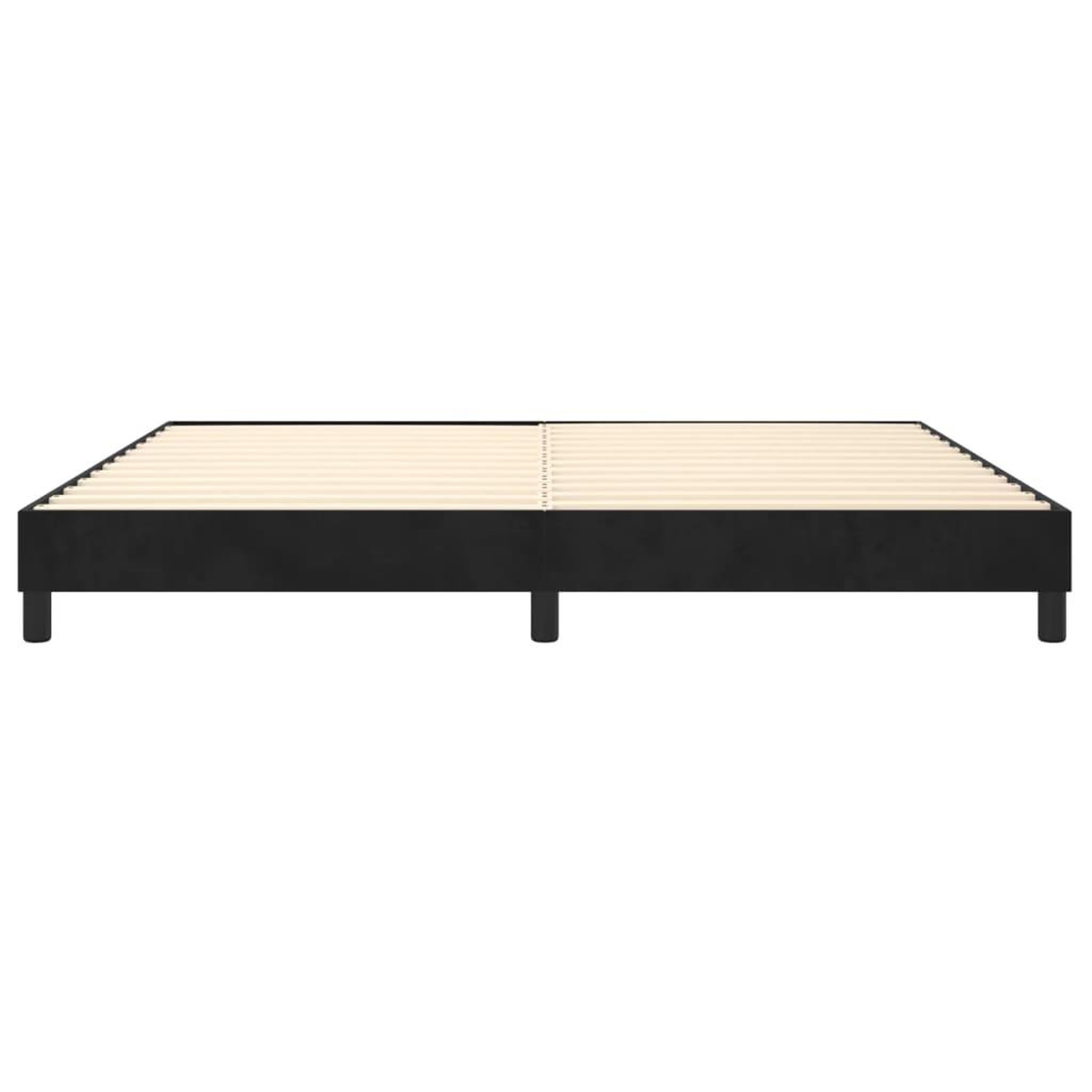 Voir la diapositive 5 : VIDAXL Cadre de lit sans matelas noir 200x200 cm velours