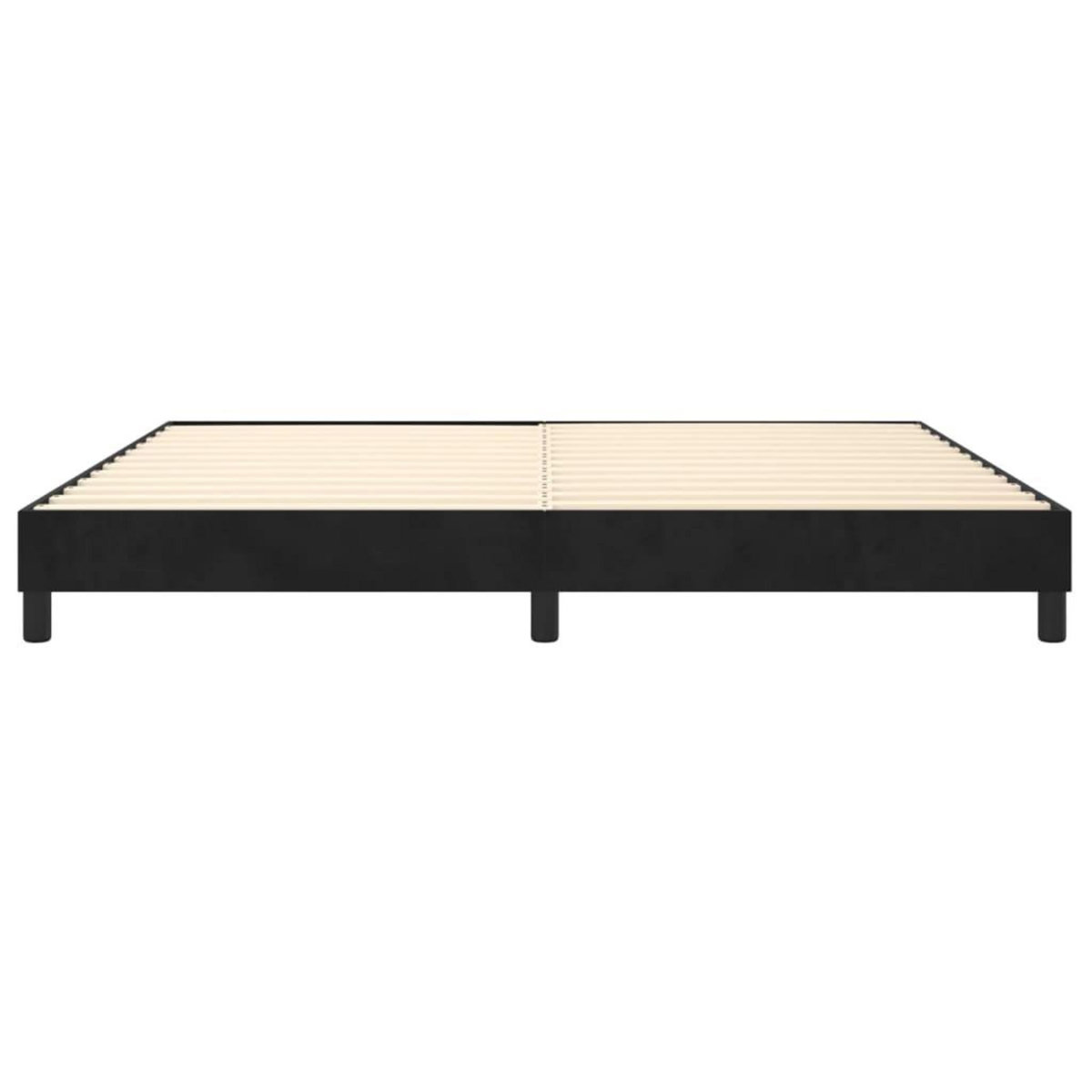 VIDAXL Cadre de lit sans matelas noir 200x200 cm velours