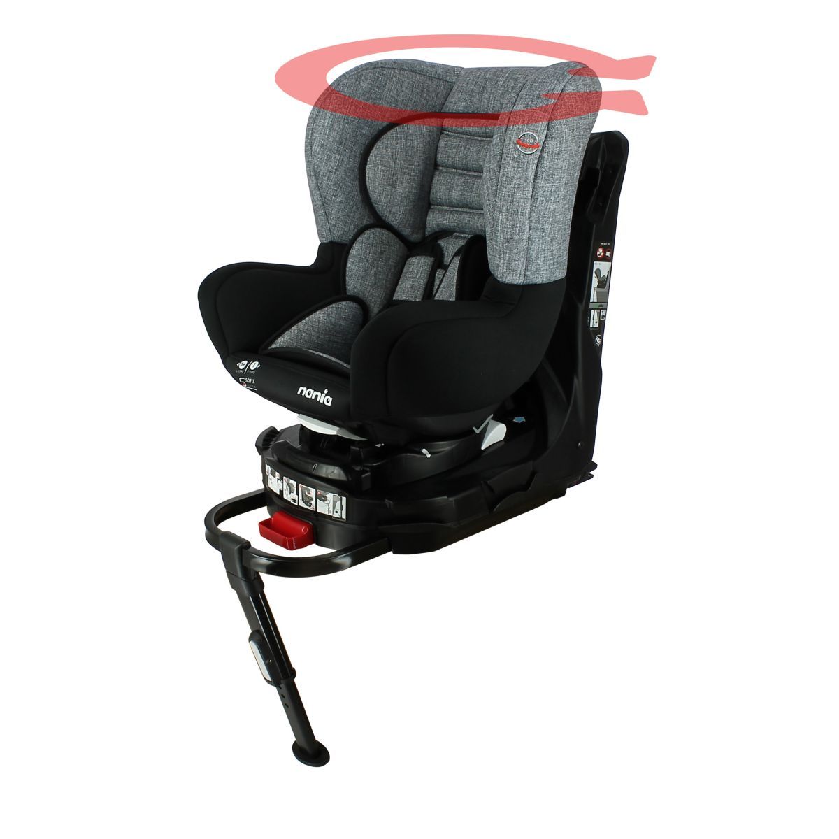 NANIA Siège auto isofix et pivotant REVO groupe 0+/1 REVO Nania Silver