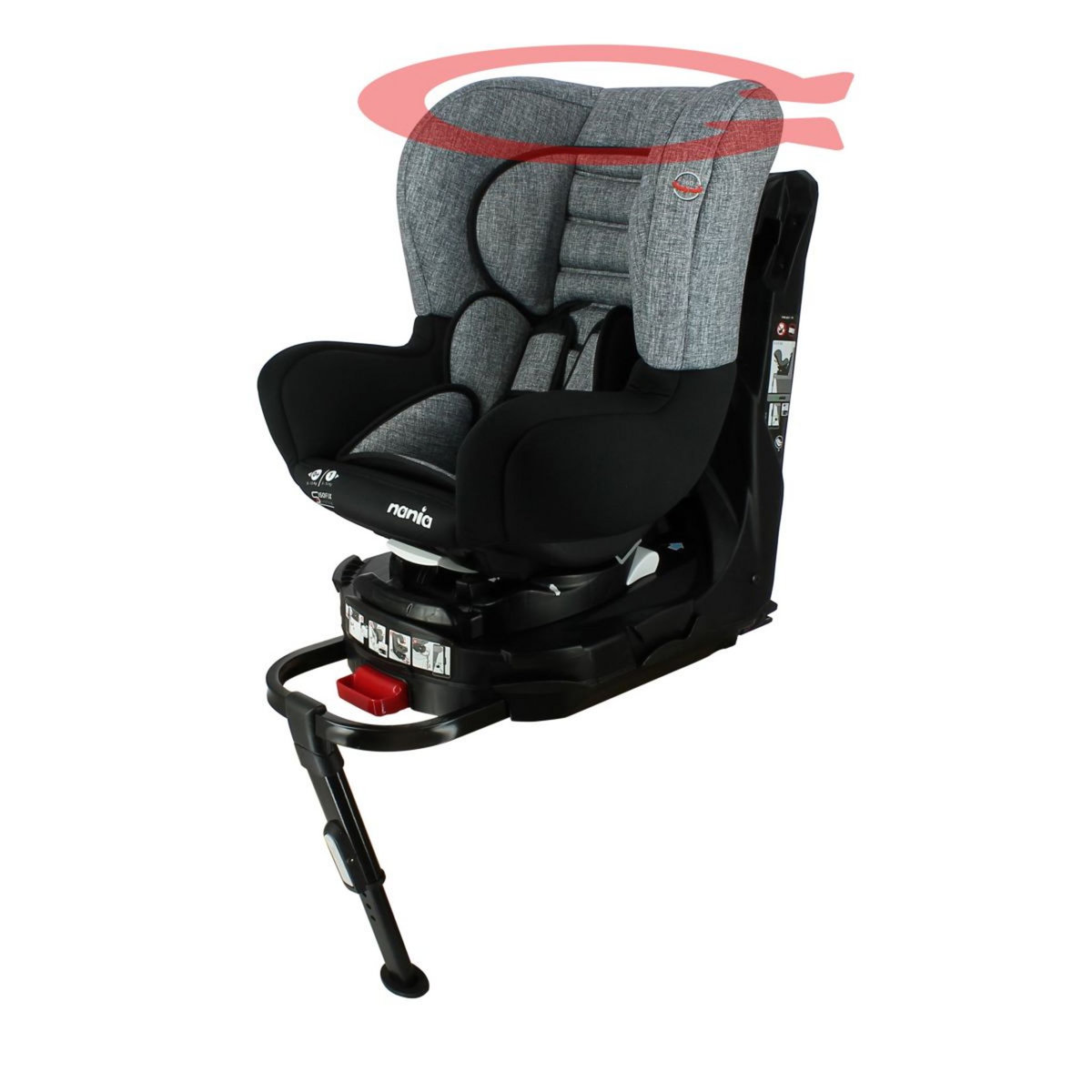 NANIA Siège auto isofix et pivotant REVO groupe 0+/1 REVO Nania Silver