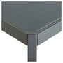 Voir la diapositive 3 : GARDENSTAR Table de jardin en acier et verre gris anthracite