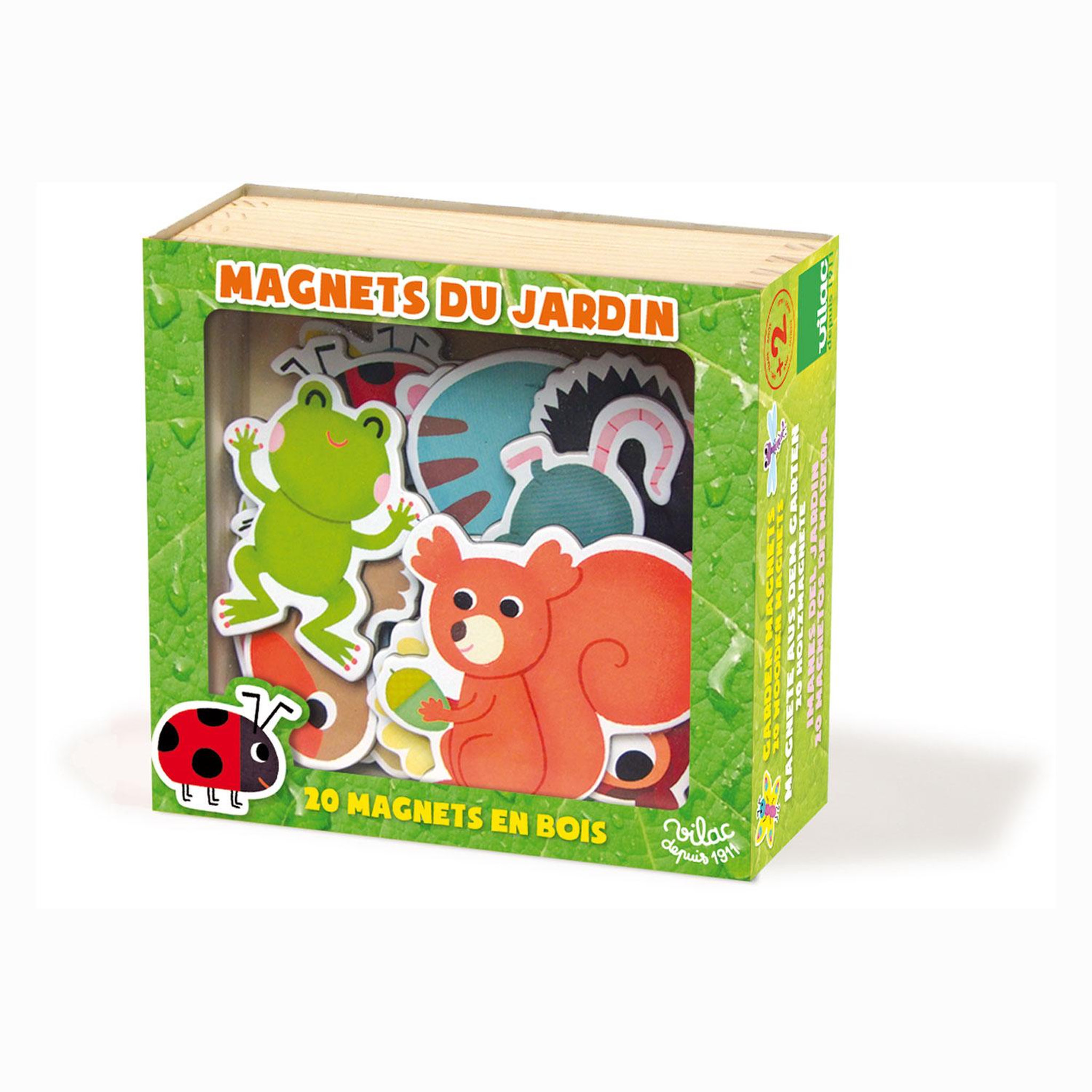 Voir la diapositive 2 : Vilac Magnets Jardin 20 pièces