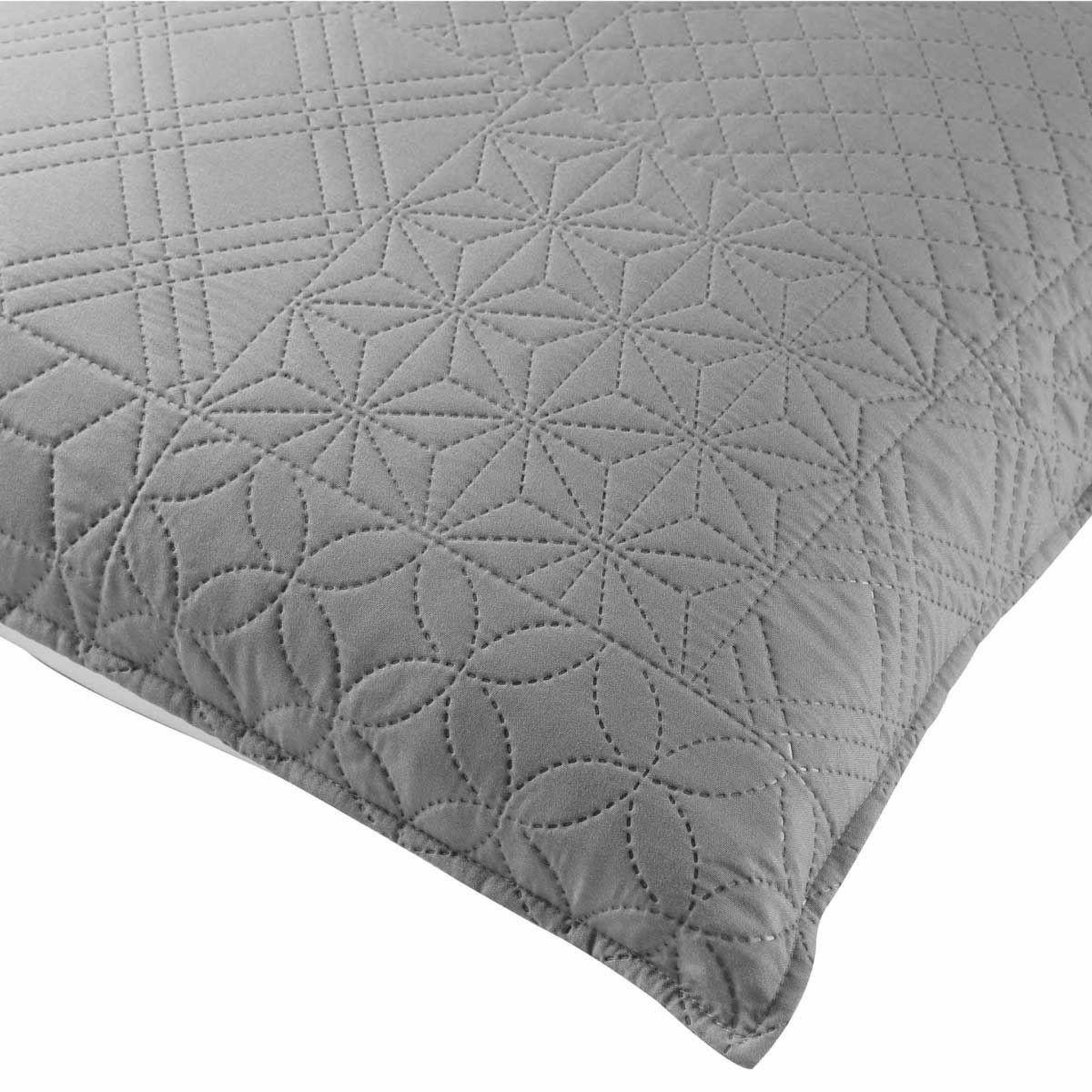 Douceur d'Intérieur Housse de coussin  cottage  60x60cm anthracite & blanc
