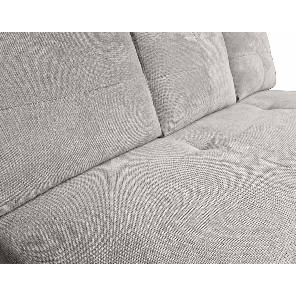 BEST MOBILIER Lucina - canapé droit 3 places - convertible avec coffre - en velours