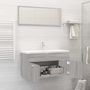 Voir la diapositive 3 : VIDAXL Ensemble de meubles de salle de bain 2 pcs Sonoma gris