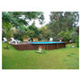 Voir la diapositive 3 : UBBINK Piscine enterrée bois octogonale - 400X610x130cm - Liner Bleu -OCEA 