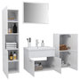 Voir la diapositive 3 : VIDAXL Ensemble de meubles de salle de bain Blanc brillant