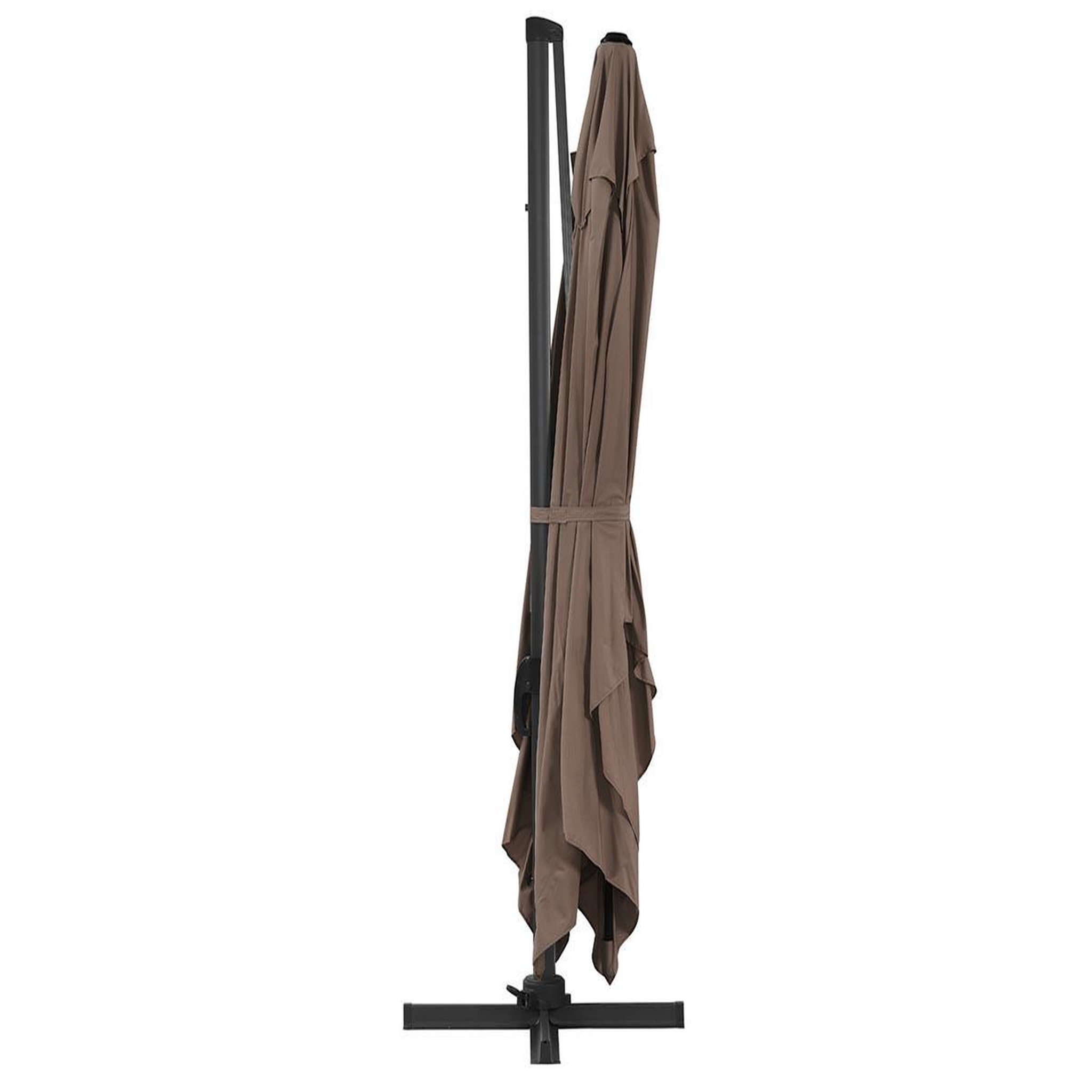 Voir la diapositive 3 : Habitat et Jardin Parasol de jardin déporté en aluminium  sun 4  - 3 x 4 m - taupe