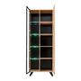 Voir la diapositive 2 : Paris Prix Vitrine Led Design  Liam  70cm Naturel & Noir