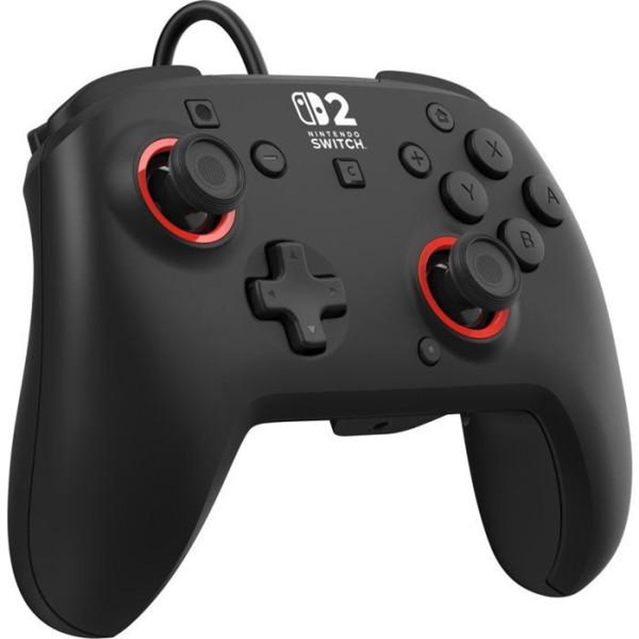 Voir la diapositive 2 : Turtle Beach Manette Gaming filaire RGB - TURTLE BEACH - Rematch pour Nintendo Switch 2 - Noir