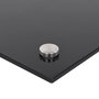 Voir la diapositive 6 : VIDAXL Dosserets de cuisine 2 pcs noir 70x40 cm verre trempé