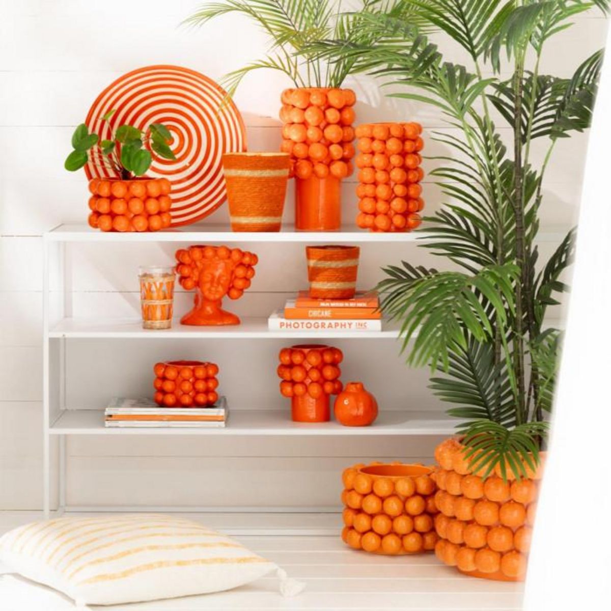 Paris Prix Vase Déco en Céramique  Orange  26cm Orange