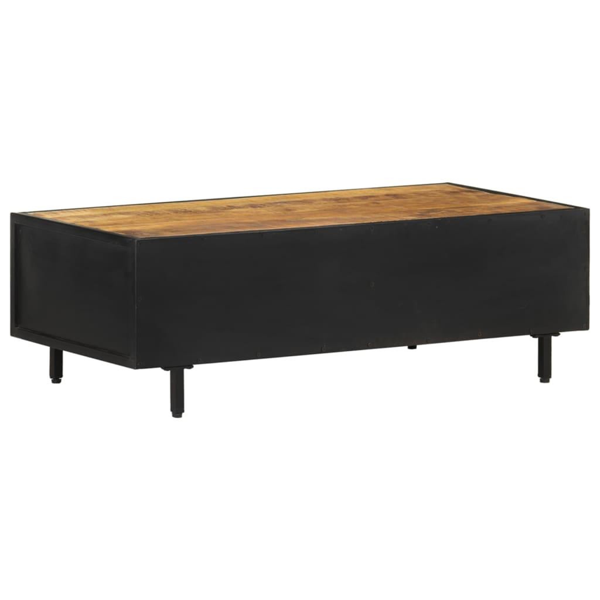 Voir la diapositive 4 : VIDAXL Table basse 105x50x35 cm bois de manguier brut