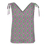 Only Top  Femme Only Ruching. Coloris disponibles : Vert