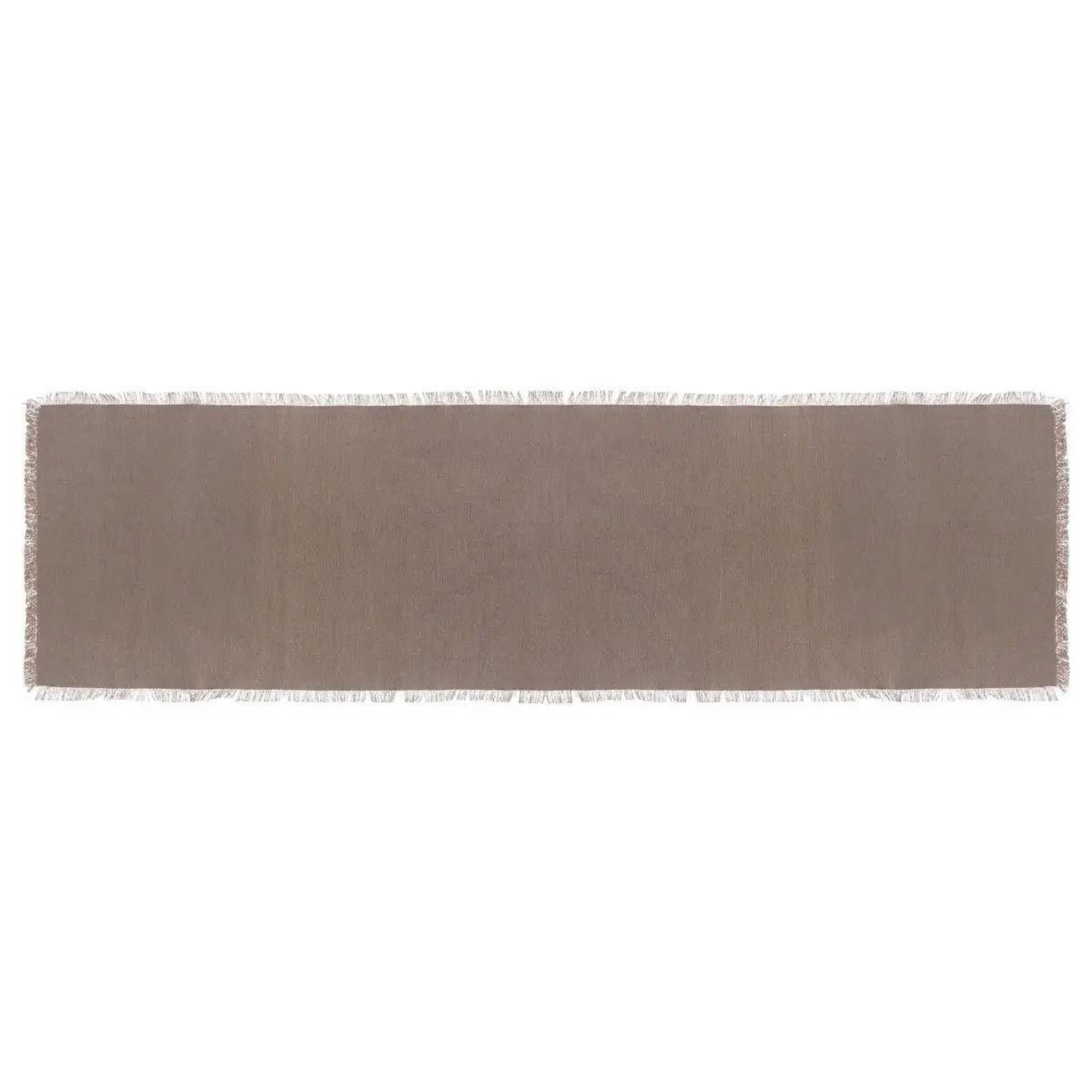 SECRET DE GOURMET Chemin de table  maha  38x140cm gris