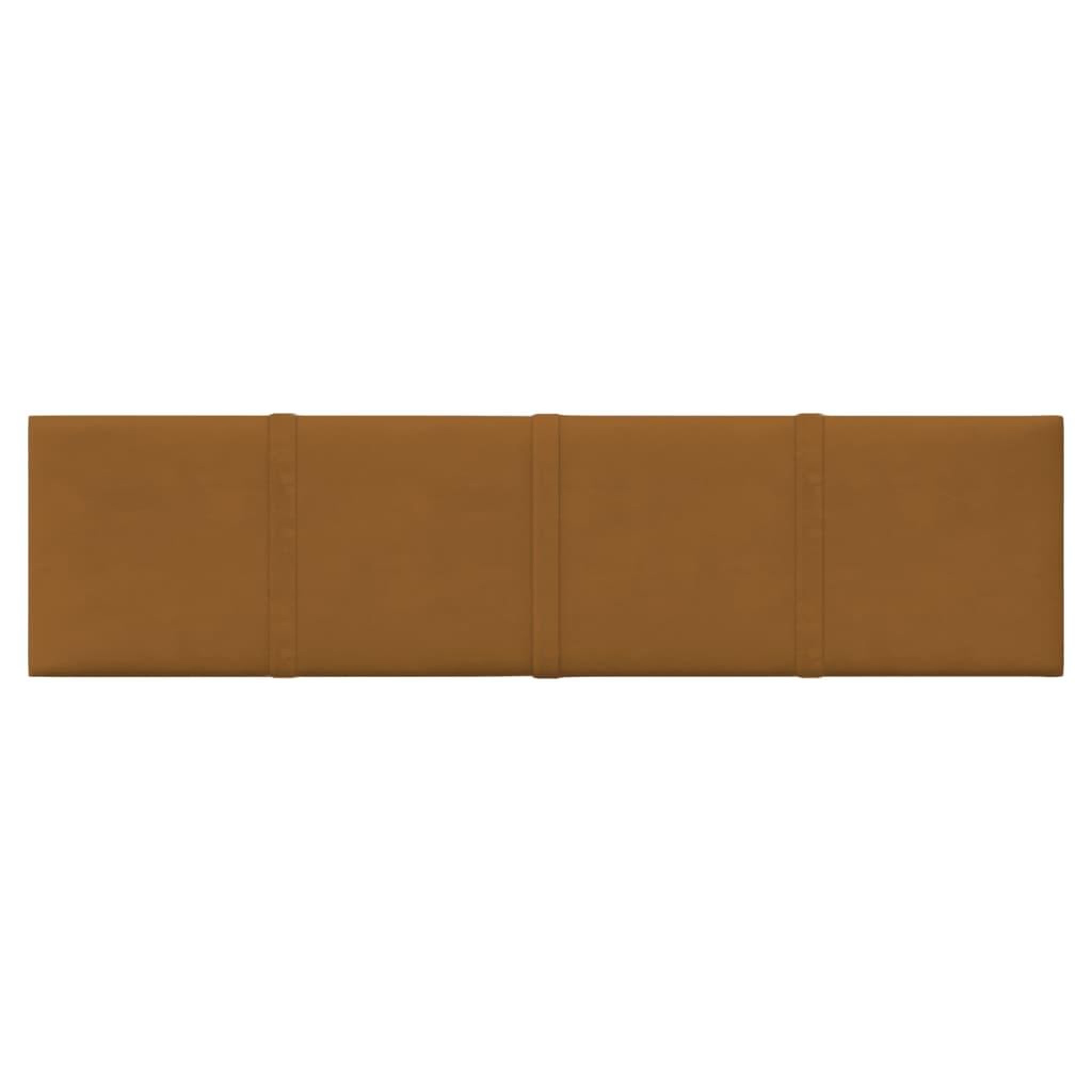 Voir la diapositive 3 : VIDAXL Panneaux muraux 12 pcs Marron 60x15 cm Velours 1,08 m^2