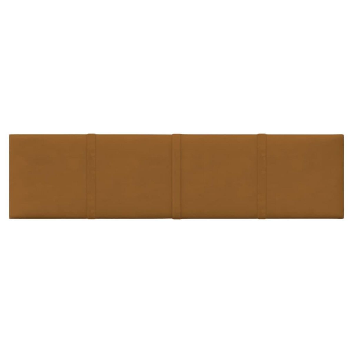 VIDAXL Panneaux muraux 12 pcs Marron 60x15 cm Velours 1,08 m^2