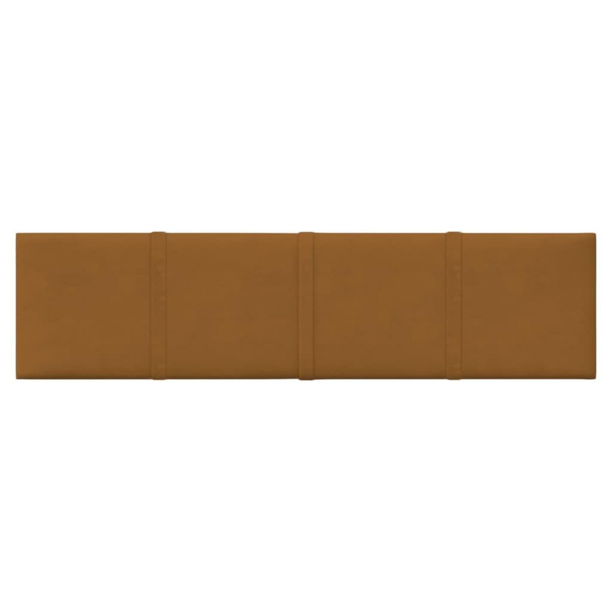 VIDAXL Panneaux muraux 12 pcs Marron 60x15 cm Velours 1,08 m^2