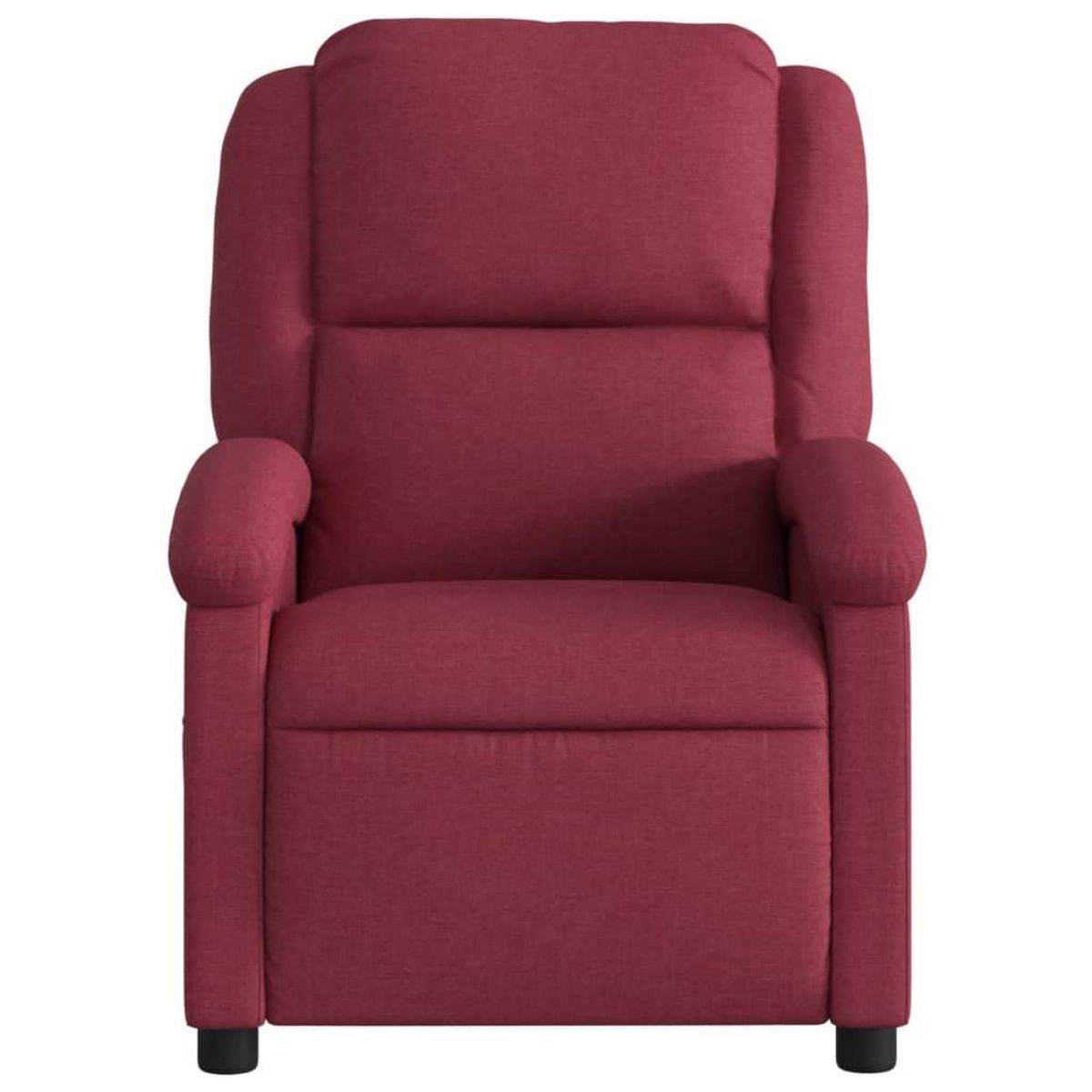VIDAXL Fauteuil de massage inclinable Rouge bordeaux Tissu